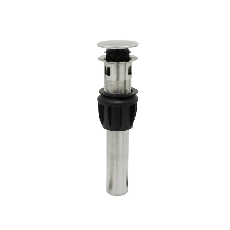 Builder Push Style Pop-Up — Satin Nickel