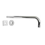 12" Shower Arm & Flange — Chrome
