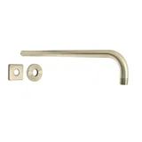 15" Shower Arm & Flange — PVD Satin Brass