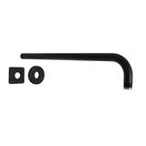 15" Shower Arm & Flange — Matte Black
