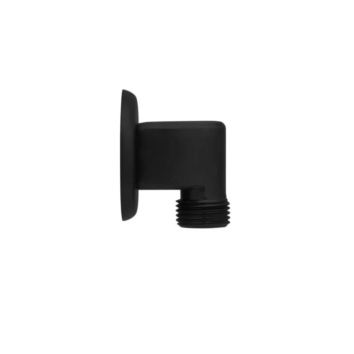 Wall Supply Elbow — Matte Black