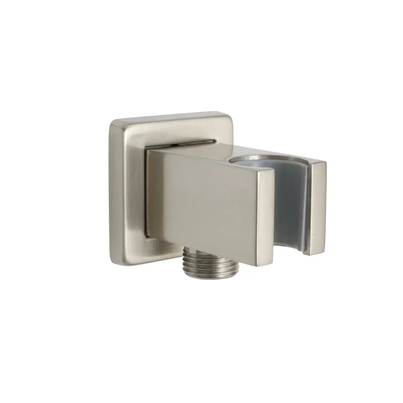 Supply Elbow & Holder — Satin Nickel