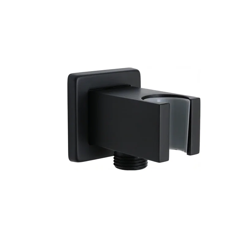 Supply Elbow & Holder — Matte Black