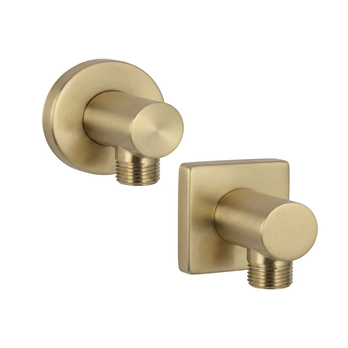 Wall Supply Elbow — PVD Satin Brass