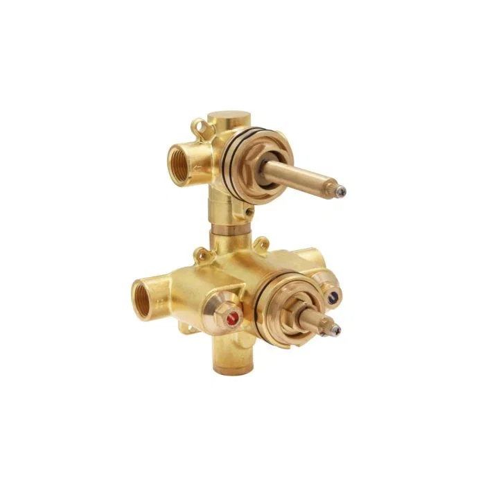Thermostatic Dual Port — Brass