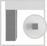 Part: Chicago Knobs and Legs Set for V72"  in Brushed Nickel