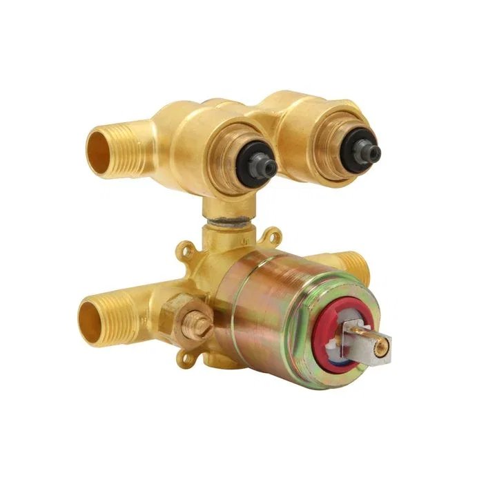 Push button rough-in valve — Brass