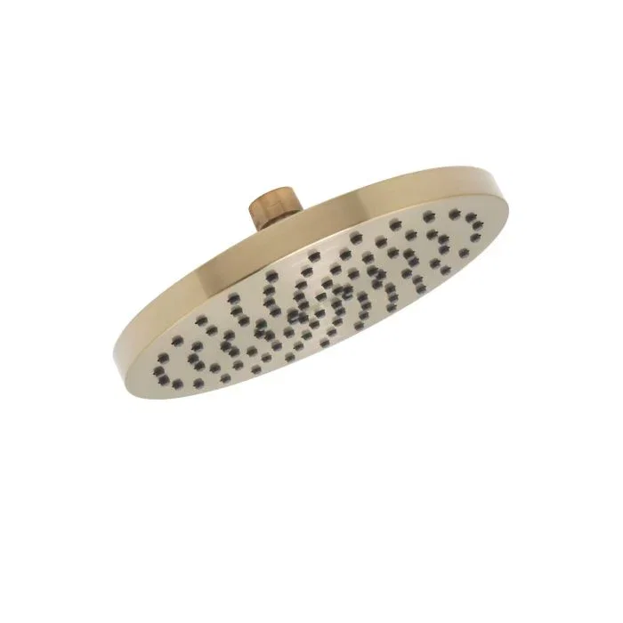 8" Rain Shower Head — PVD Satin Brass