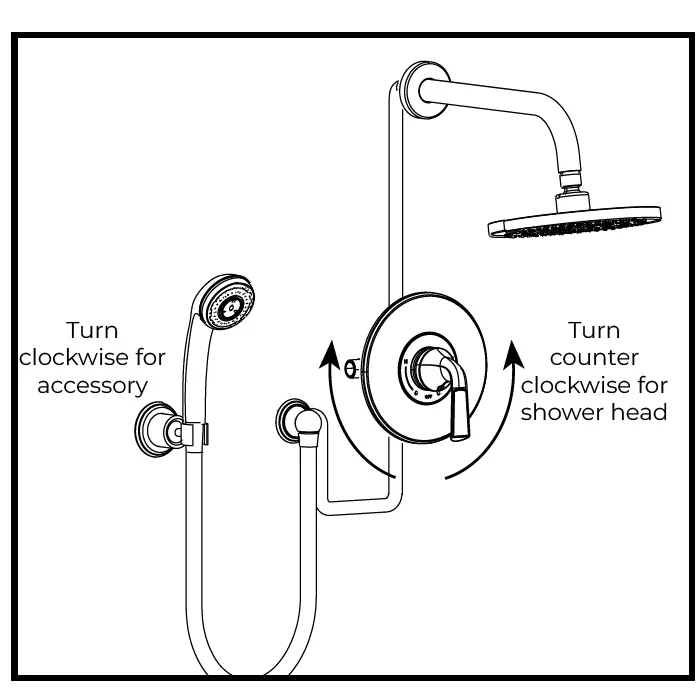 Shower rough-in valve — No finish