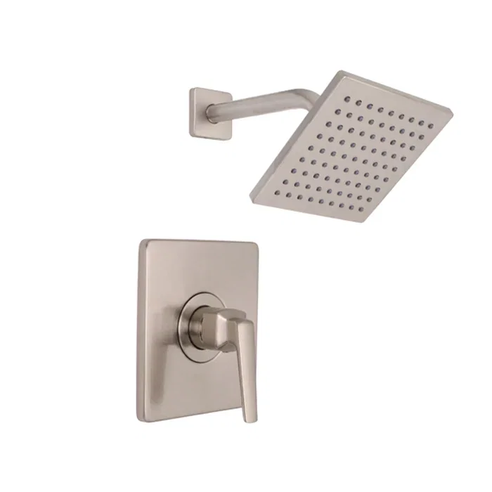 Delmere Shower — PVD Satin Nickel