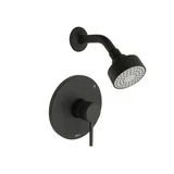Euro Shower Trim — Matte Black