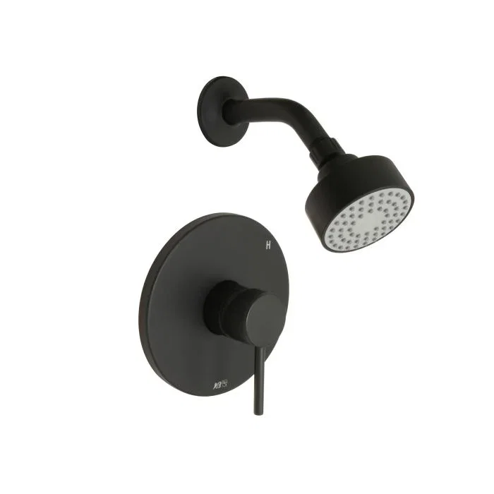 Euro Shower Trim — Matte Black