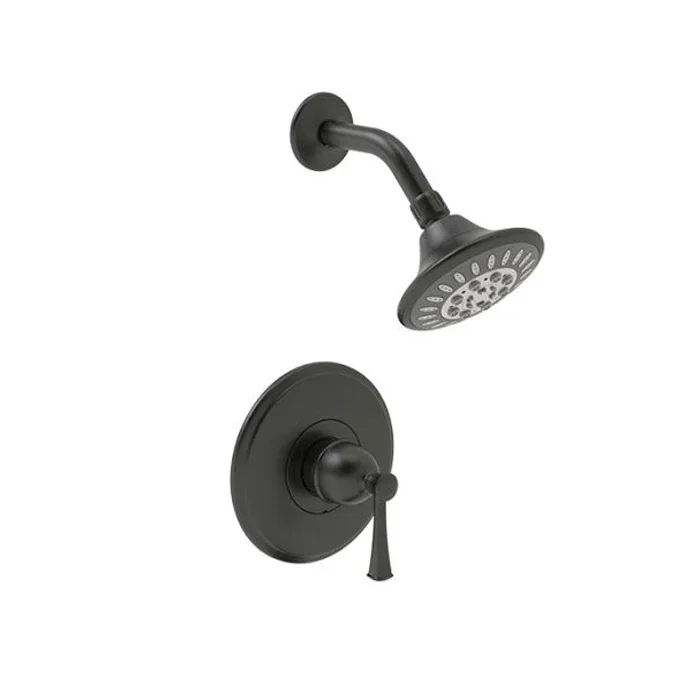 Woodbury Shower — Matte Black