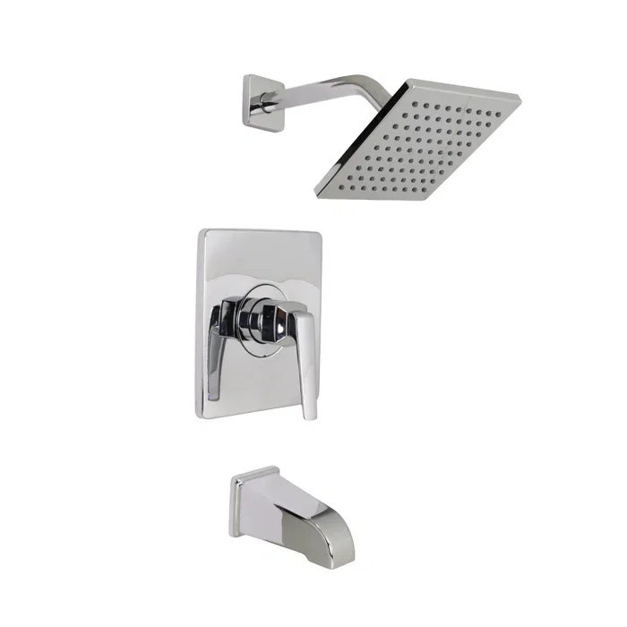 Delmere Tub and Shower — Chrome