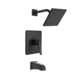 Delmere Tub and Shower — Matte Black