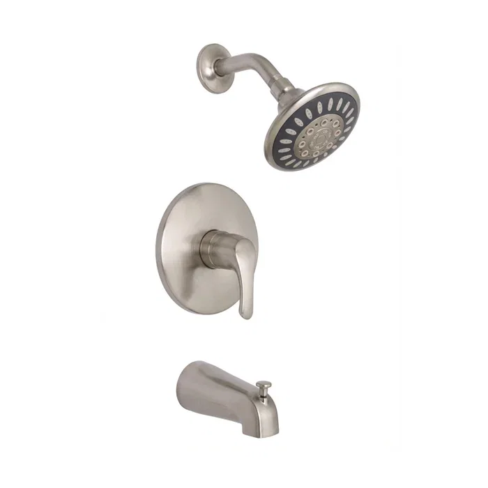 Torrey Tub and Shower — Satin Nickel