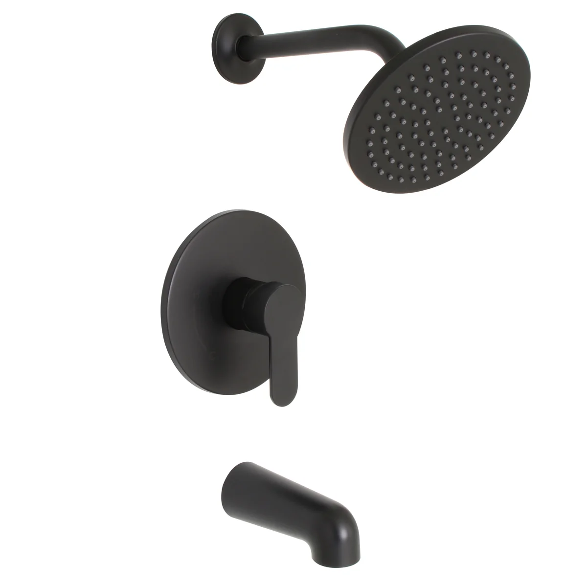 Tazio Tub & Shower — Matte Black