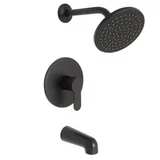 Tazio Tub & Shower — Matte Black
