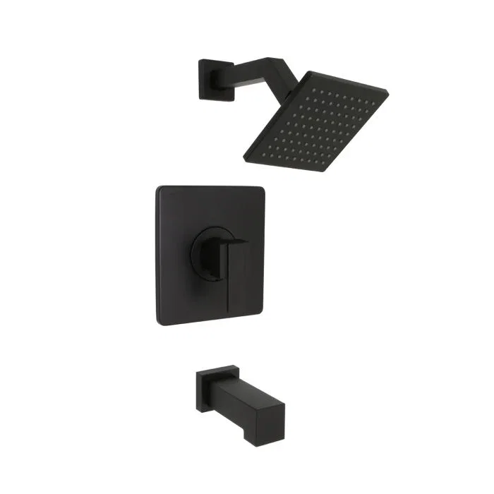 Razo Tub & Shower — Matte Black