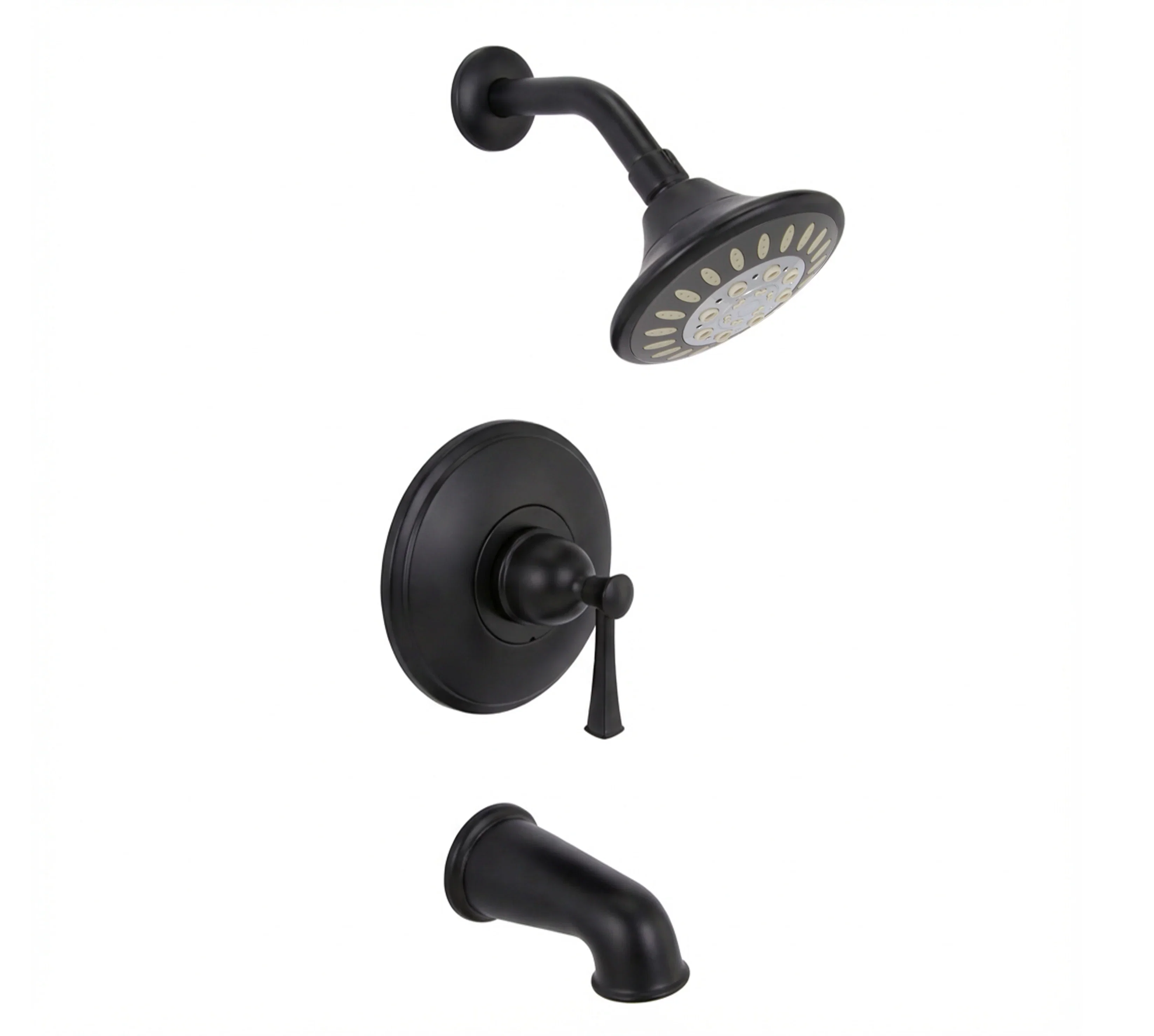 Woodbury Tub & Shower — Matte Black