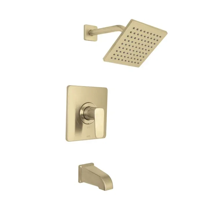 Sevaun Tub & Shower Trim — PVD Satin Brass
