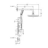 Thermostatic Shower — Chrome