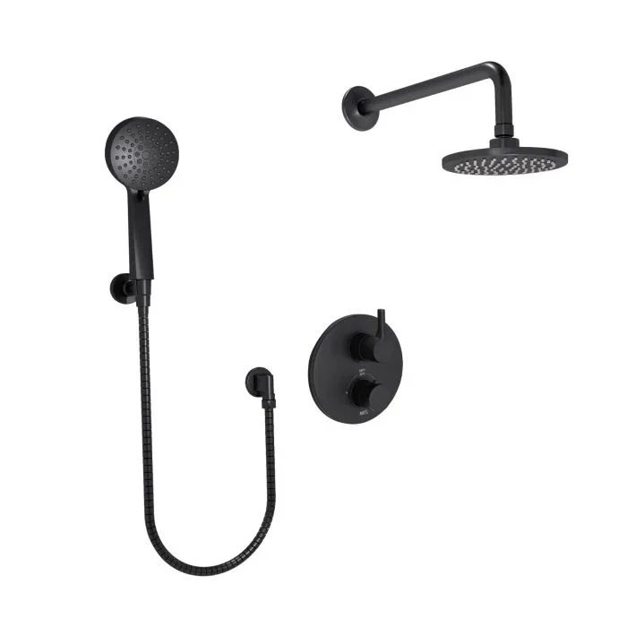 Thermostatic Shower — Matte Black