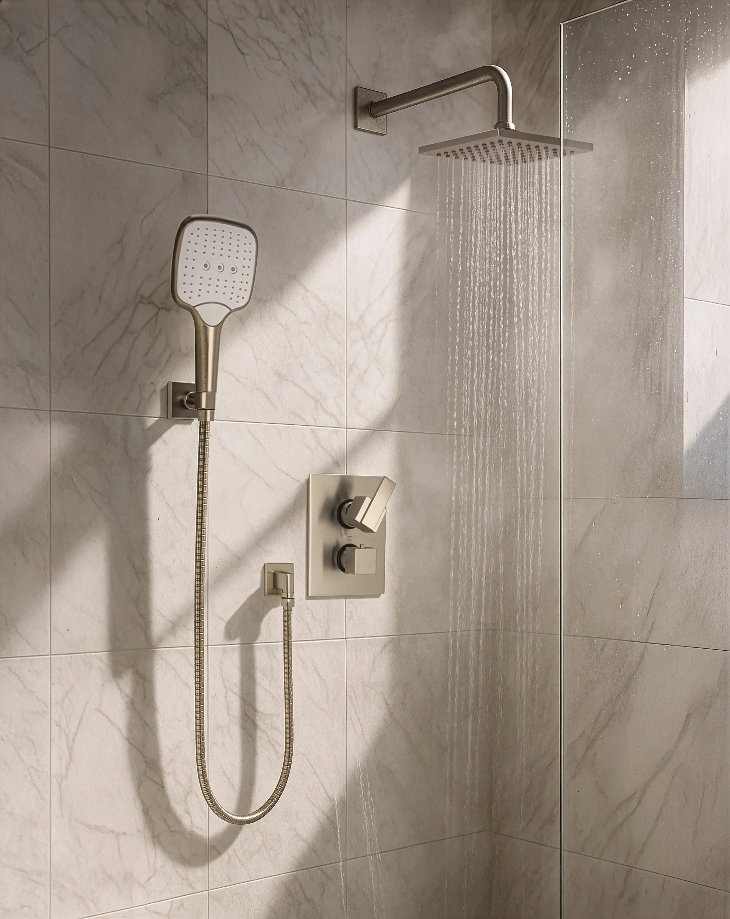 Thermostatic Shower — PVD Satin Nickel