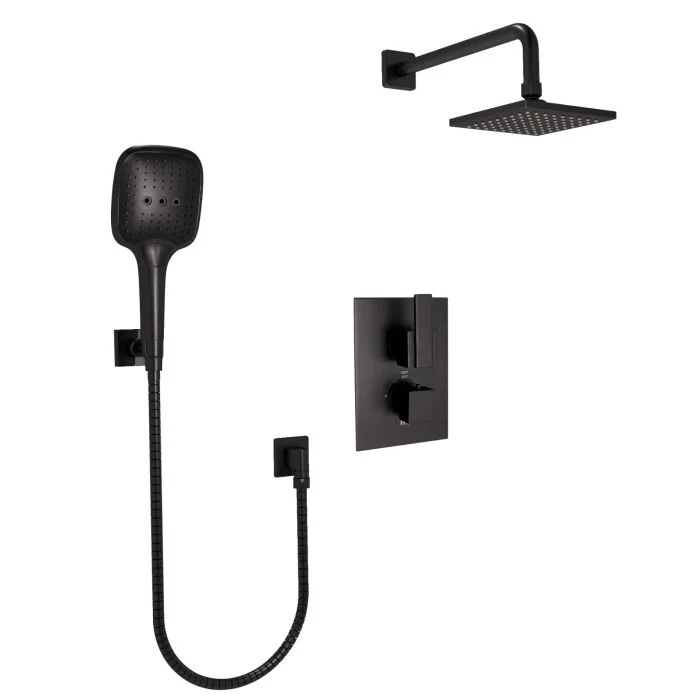 Thermostatic Shower — Matte Black