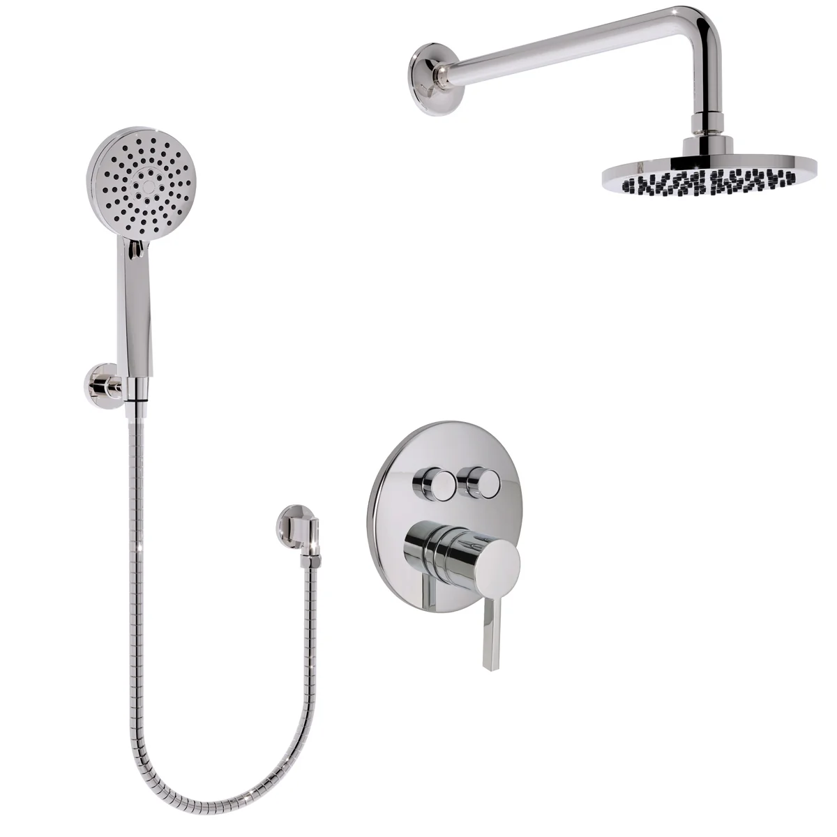 Push Button Shower — Chrome