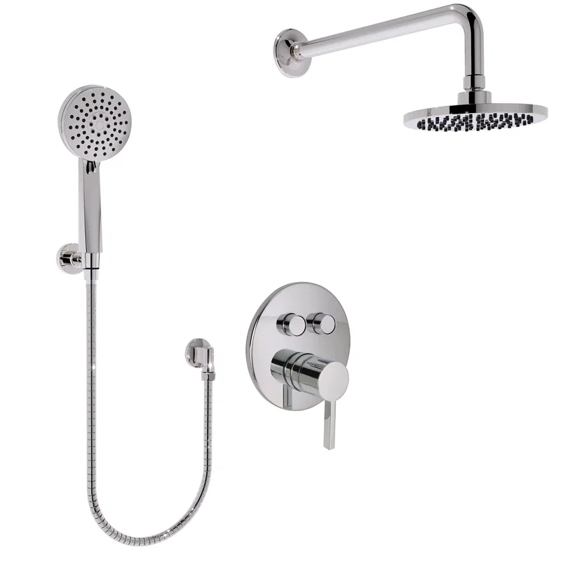 Push Button Shower — Chrome