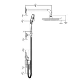 Push Button Shower — Chrome