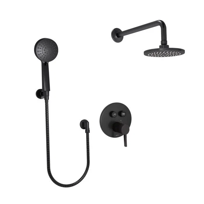 Push Button Shower — Matte Black