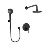 Push Button Shower — Matte Black