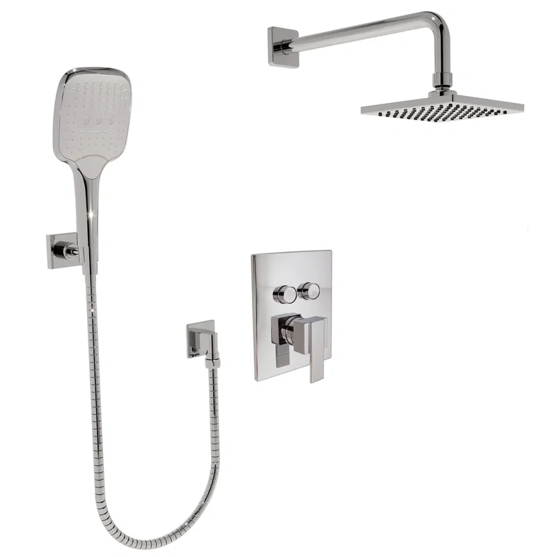 Push Button Shower — Chrome