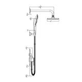 Push Button Shower — Chrome