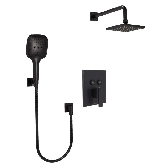 Push Button Shower — Matte Black