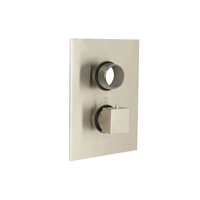 Thermostatic Face Plate Trim — PVD Satin Nickel