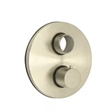 Thermostatic Face Plate Trim — PVD Satin Brass