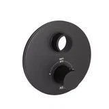 Thermostatic Face Plate Trim — Matte Black