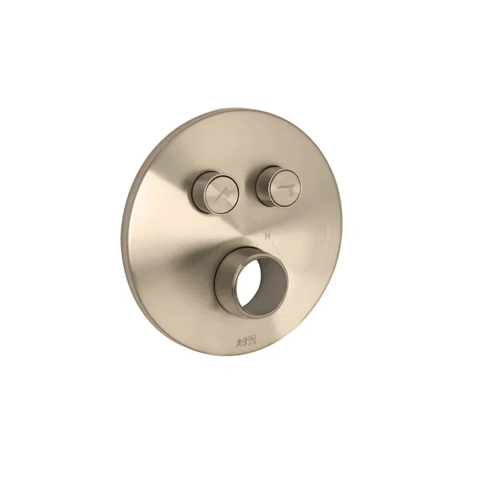 Push Button Trim — PVD Satin Brass