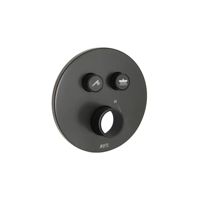 Push Button Trim — Matte Black