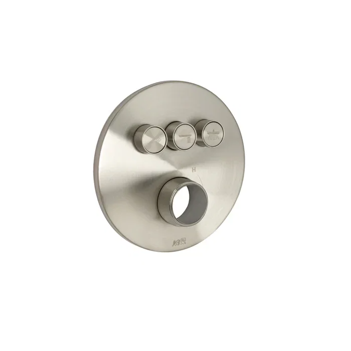 Push Button Trim — PVD Satin Nickel