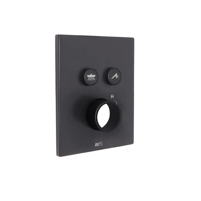 Push Button Trim — Matte Black