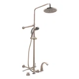 Tub Filler With Shower — PVD Satin Nickel