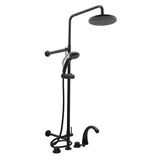 Tub Filler With Shower — Matte Black