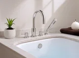 Euro Tub Filler — Chrome
