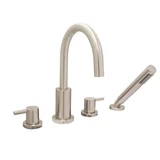 Euro Tub Filler — Satin Nickel