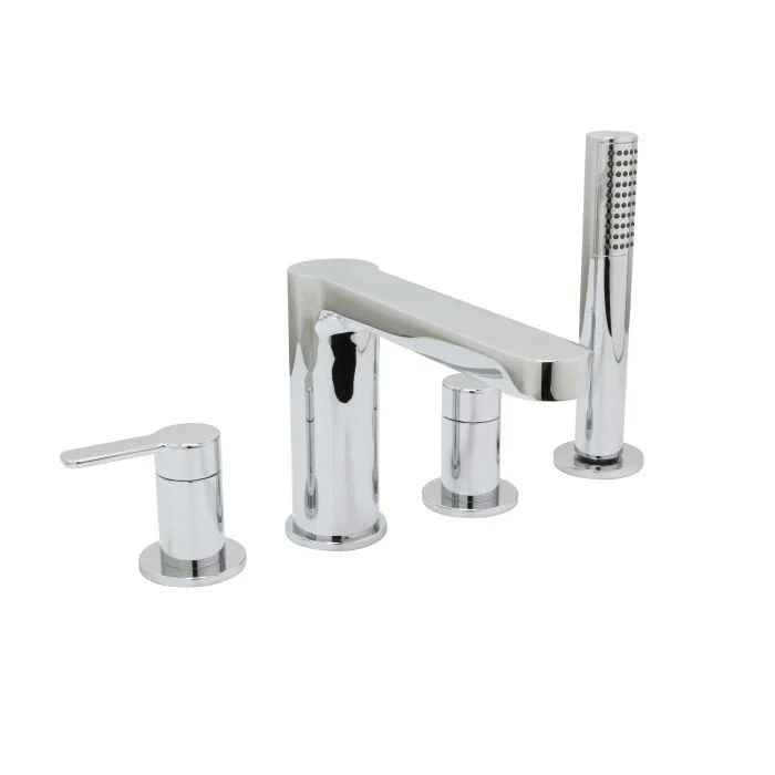 Tazio Tub Filler — Chrome
