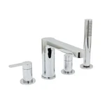 Tazio Tub Filler — Chrome